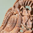 Handcarved Peacock Woodland Bed Brown 5