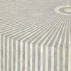 Bone Inlay Center Table Stripe Design Grey 2