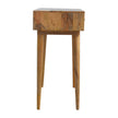 Bone Inlay 2 Drawers Honeycomb Design Console Table in Black 2