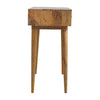 Bone Inlay 2 Drawers Honeycomb Design Console Table in Black 2