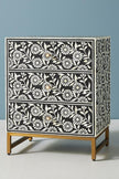 Lalita Bone Inlay Nightstand Black 2