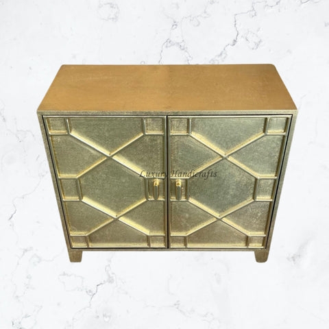 Chatham Hollywood Regency 2 Door Brass Cabinet 3
