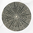 Bone Inlay Round Floral Dining Table Black 2