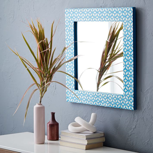 Diamond Bone Inlay Mirror Blue 1