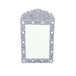 Floral Bone Inlay Crested Mirror Grey 5