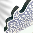 Floral Bone Inlay Crested Mirror Grey 2