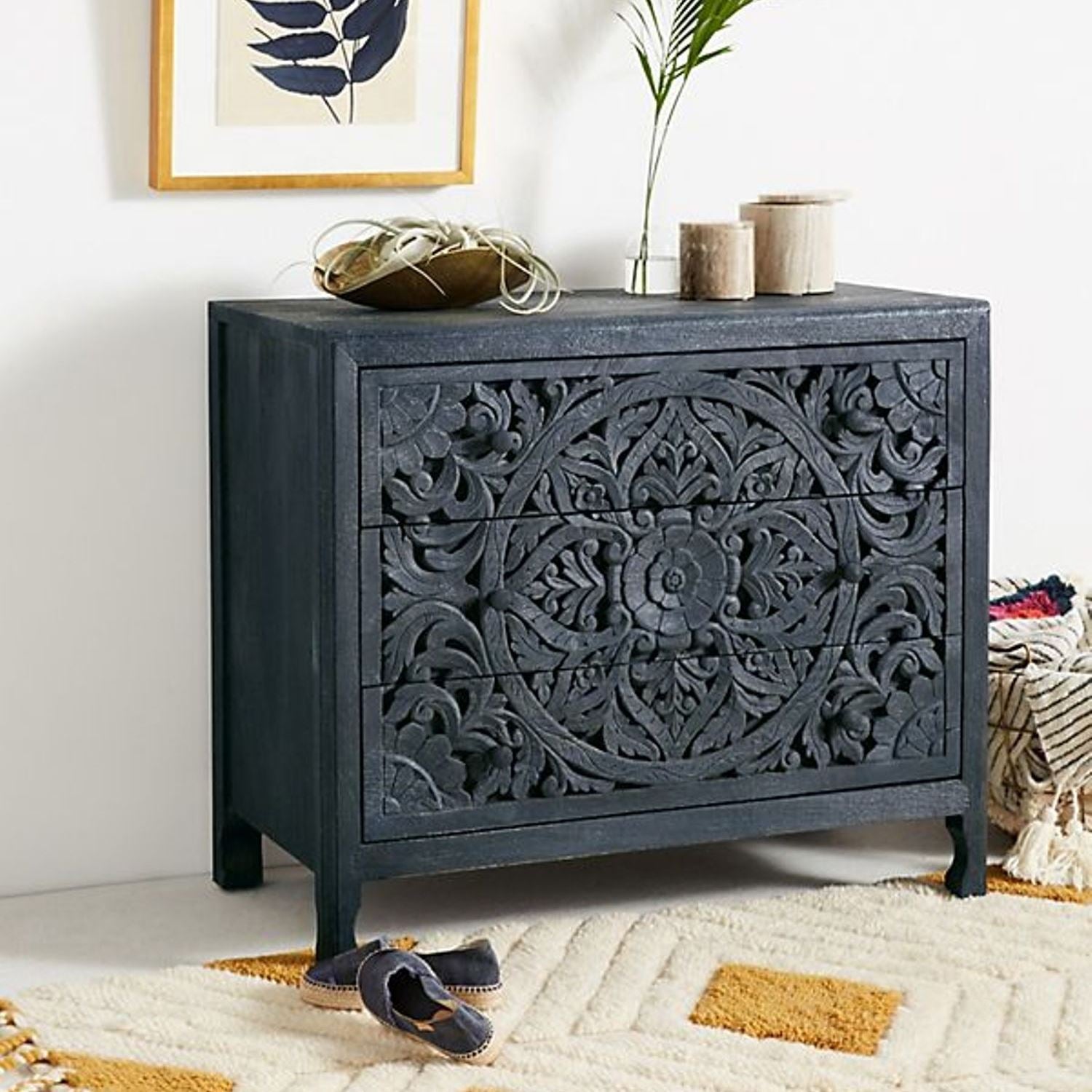 Lombok Wooden Dresser Chest of 3 Drawer Cabinet Solid White Lombok Wooden Dresser Chest of 3 Drawer Cabinet Solid White
