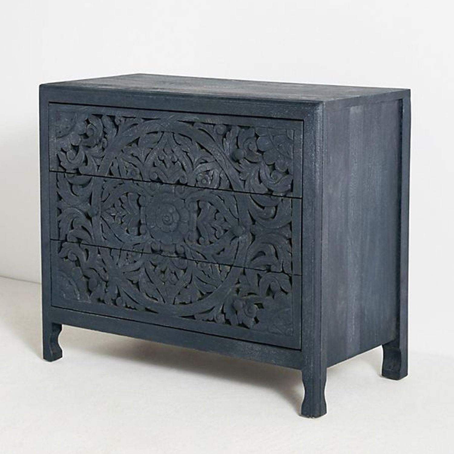 indigo blue dresser Furniture of America Morcote Ash Gray/Indigo Blue Dresser