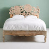 Handcarved Lotus Bed Natural 1