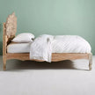 Handcarved Lotus Bed Natural 3