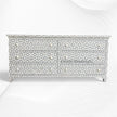 Hope Bone Inlay 6 Drawer Dresser Grey 4