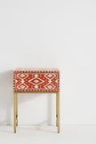 Ikat Bone Inlay Bedside Orange 2