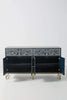 Bone Inlay Scroll Vine Buffet Indigo Blue 3