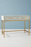 Savi Striped Inlay Desk Grey 2