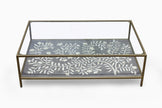 Flower Bone Inlay Coffee Table Grey 1