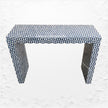 Intarsia Bone Inlay Triangle Console Blue 2