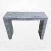 Intarsia Bone Inlay Triangle Console Blue 2