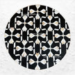 MOP Inlay Lotus Accent Table Black 3