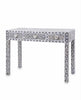 Grey Mother Of Pearl Inlay Floral 3 Drawer Console Table 1