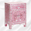 MOP 1 Drawer 2 Door Bedside Table Pink 2