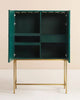 Colored Bone Inlay Fishscale Bar Cabinet 2