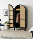 Rocky Rattan Solid Wood Wardrobe 2