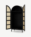 Rocky Rattan Solid Wood Wardrobe 6