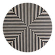 Stripe Bone Inlay Coffee Table Black Gold 3