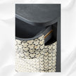Targua Bone Inlay 3 Drawer Chest Black 4