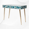 Vine Bone Inlay Desk Teal Green 1