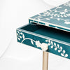 Vine Bone Inlay Desk Teal Green 3