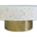 Mother of pearl coffee table round