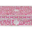 mother of pearl inlay box floral design in STRAWBERRY color