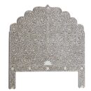 Mother of Pearl Inlay Floral Design Headboard